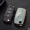 Premium TPU Car Key Cover - VW POLO Golf 5 MK6 Passat Tiguan Beetle Jetta POLO