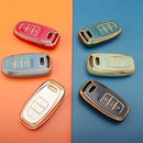 Premium TPU Car Key Cover - Audi Key Fob Cover, Premium Soft TPU Full Protection Case compatible with Audi A4 A5 A6 A7 A8 Q5 Q7 S3 S4 S5 S6 S7 S8 SQ5 R8 RS5 RS7