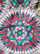 Cotton Tote Rope Bag - Whimsical Shapes Pattern