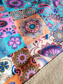 Cotton Tote Rope Bag - Mixed Pattern