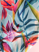 Cotton Tote Rope Bag - Summer Colorful Lilies