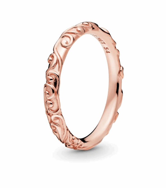 Authentic PANDORA Regal Band Ring - Rose Gold