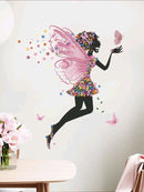 Flowery Fairy Graphic Wall Sticker