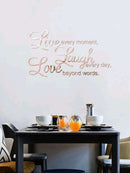 Live, Laugh, Love Mirror Wall Sticker