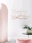 Live, Laugh, Love Mirror Wall Sticker