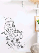 Elegant Flower Pattern Print Wall Sticker