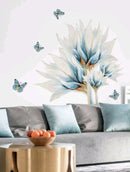 Blooming Blue Graphic Wall Sticker