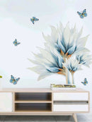 Blooming Blue Graphic Wall Sticker