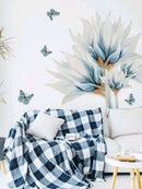 Blooming Blue Graphic Wall Sticker