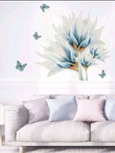 Blooming Blue Graphic Wall Sticker
