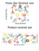 Animal Balloons Print Wall Sticker