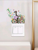 Fairy Tale Pattern Switch Outlet Wall Sticker