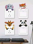 Cartoon Cute Animal Light Switch Sticker