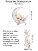 Dreamy Rabbit Print Wall Sticker