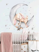 Dreamy Rabbit Print Wall Sticker