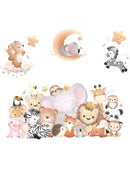 Jungle Kids Print Wall Sticker