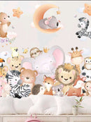Jungle Kids Print Wall Sticker