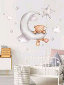 Cartoon Bear Print Wall Sticker