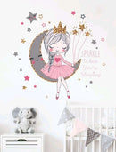 Princess Sparkle Pattern Wall Sticker