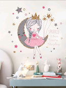 Princess Sparkle Pattern Wall Sticker