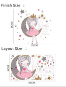 Princess Sparkle Pattern Wall Sticker