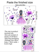 Flower Girl Graphic Wall Sticker