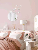6pcs Butterfly Design Mirror Wall Sticker