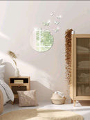 6pcs Butterfly Design Mirror Wall Sticker
