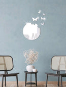 6pcs Butterfly Design Mirror Wall Sticker