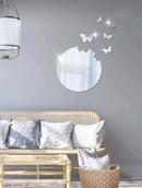 6pcs Butterfly Design Mirror Wall Sticker