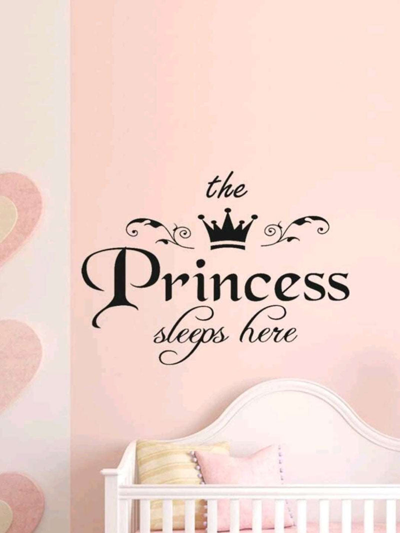 The Princess Sleeps Here Wall Sticker