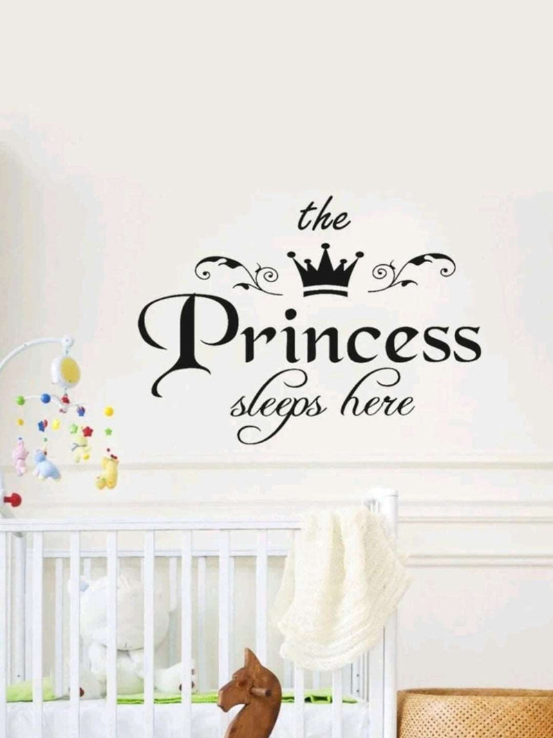 The Princess Sleeps Here Wall Sticker