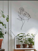 Abstract Face Print Wall Sticker