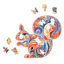 Wooden Box Animal Puzzle - Squirrel A4