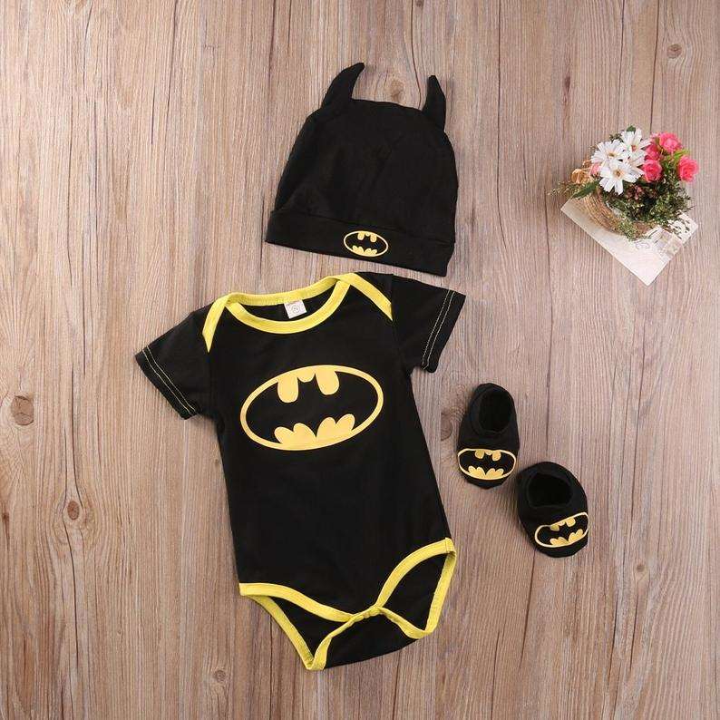 Original Batman Jumpsuit  - 3 piece set