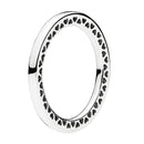 Authentic PANDORA Classic Hearts Ring - Silver