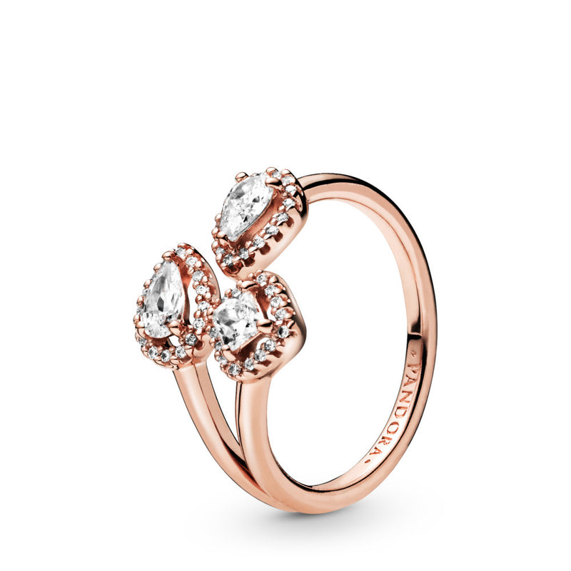 Authentic Pandora Geometric Shape Rose Ring - Rose Gold