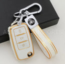Premium TPU Car Key Cover - VW POLO Golf 5 MK6 Passat Tiguan Beetle Jetta POLO
