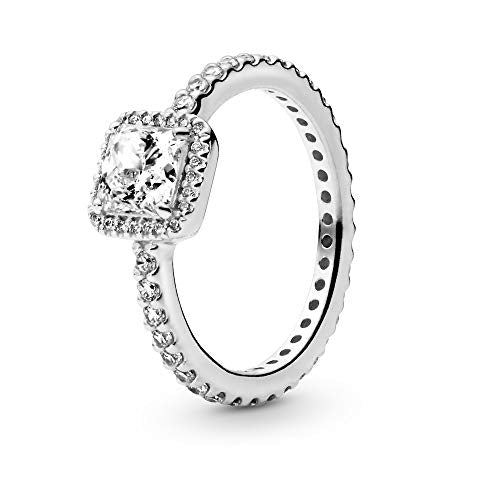 Authentic Pandora Square Sparkle Stackable Ring - Sterling Silver (12089GMOJ)