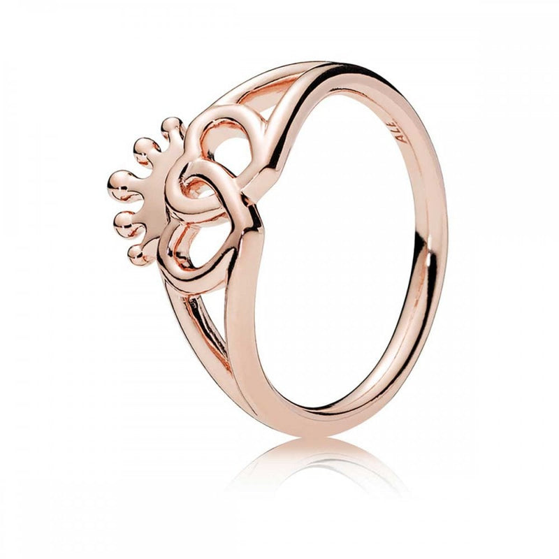 Authentic PANDORA Rose United Regal Hearts Ring - Rose Gold