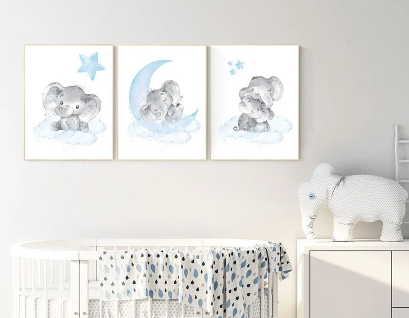 Animal Boho Wall art A2 Canvas for Nursery