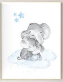 Animal Boho Wall art A2 Canvas for Nursery