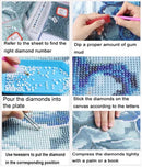 Butterflies Elegant Diamond Painting Kit (DIY) - Pillow Case Cover 40x40