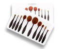 Professional Oval Makeup Brush set - 10 Piece