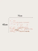 Live, Laugh, Love Mirror Wall Sticker