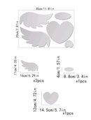 Heart Angel Design Mirror Wall Sticker