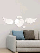 Angel Heart Mirror Wall Sticker