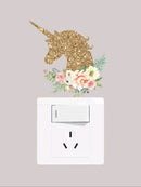 Unicorn Pattern Switch Outlet Wall Sticker