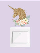 Unicorn Pattern Switch Outlet Wall Sticker