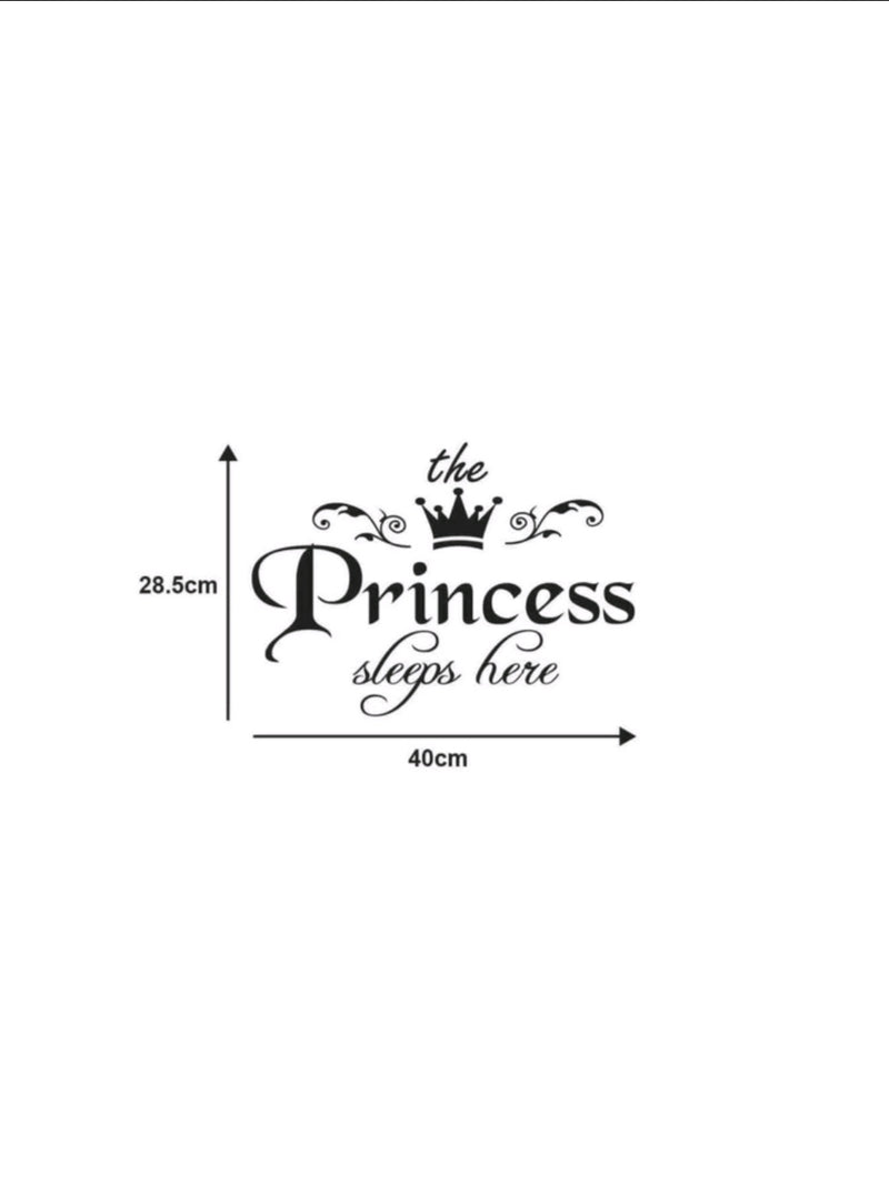 The Princess Sleeps Here Wall Sticker